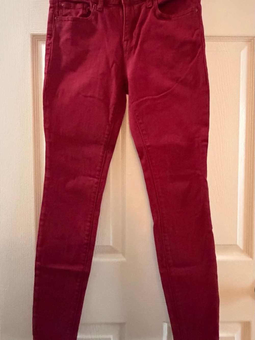 GAP Wine Red Slim Stretch Jeans